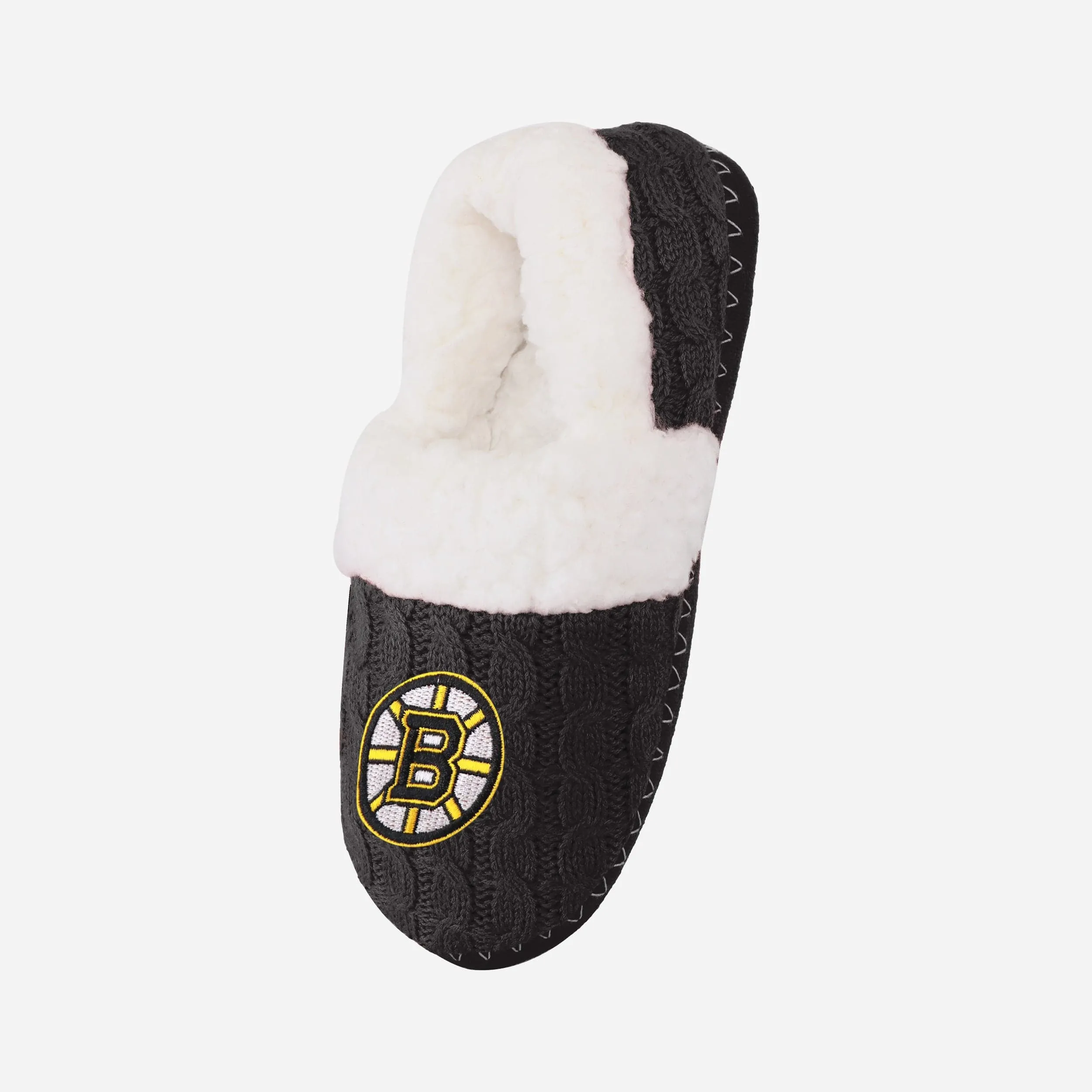 Boston Bruins Womens Team Color Moccasin Slipper