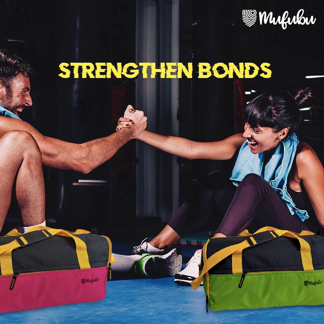 Buddys Duffle Gym Bag 32 Ltr - Navy Blue & Black
