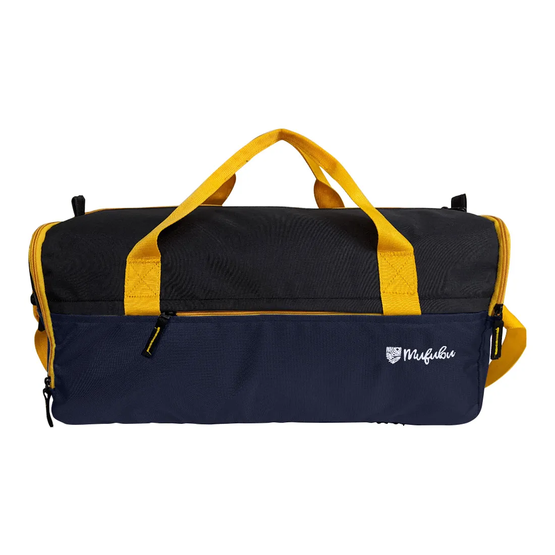 Buddys Duffle Gym Bag 32 Ltr - Navy Blue & Black