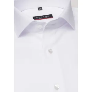 Eterna Tattoo Cover Up Shirt Swiss Cotton Non Iron Double Cuff - White