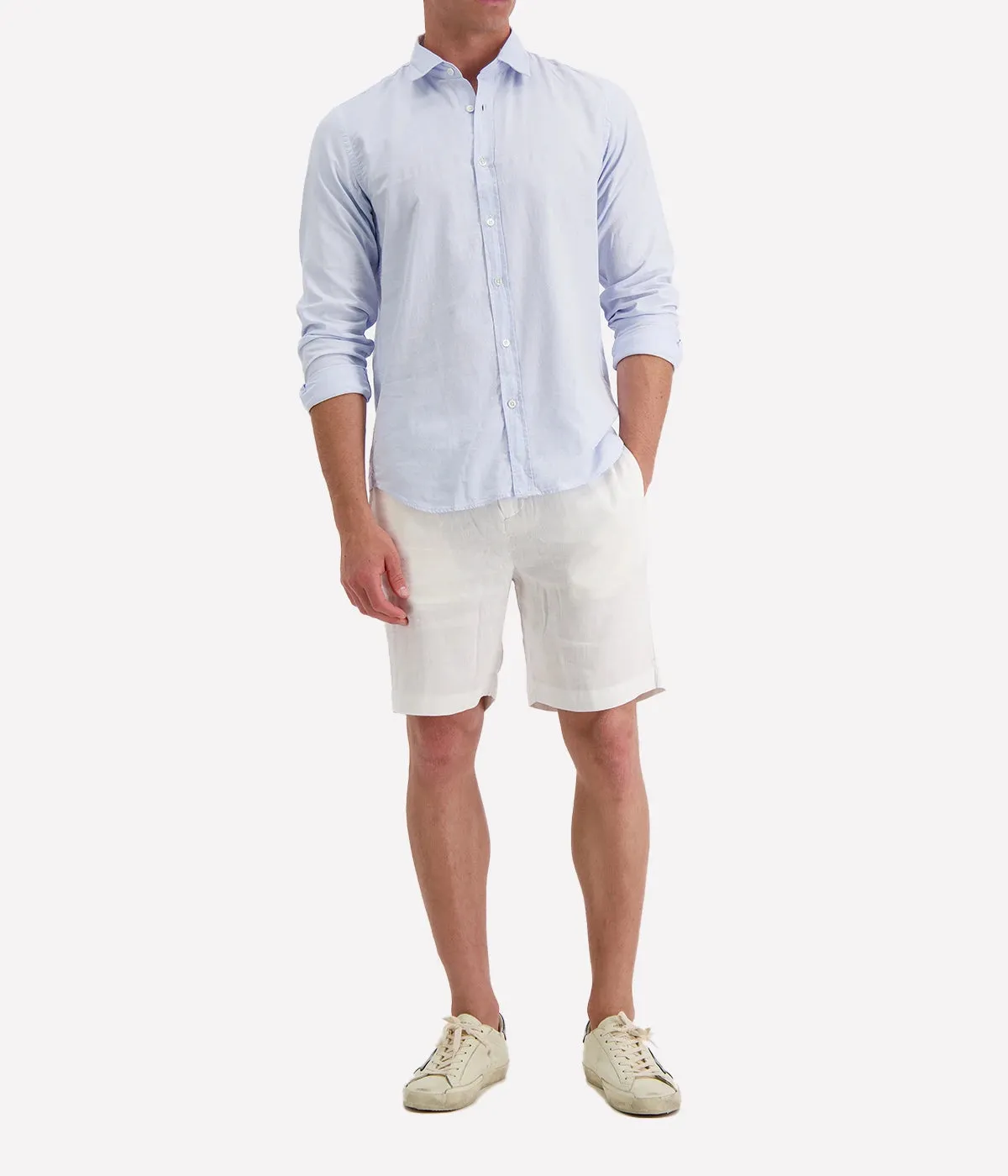 *FINAL SALE* Sammy Men Woven Shirt in Sky