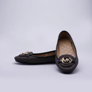 Michael Kors Printed Leather Moc Pumps