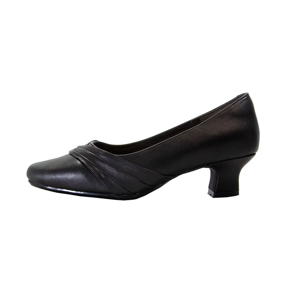 PEERAGE Angela Women's Wide Width Leather Dress Pumps