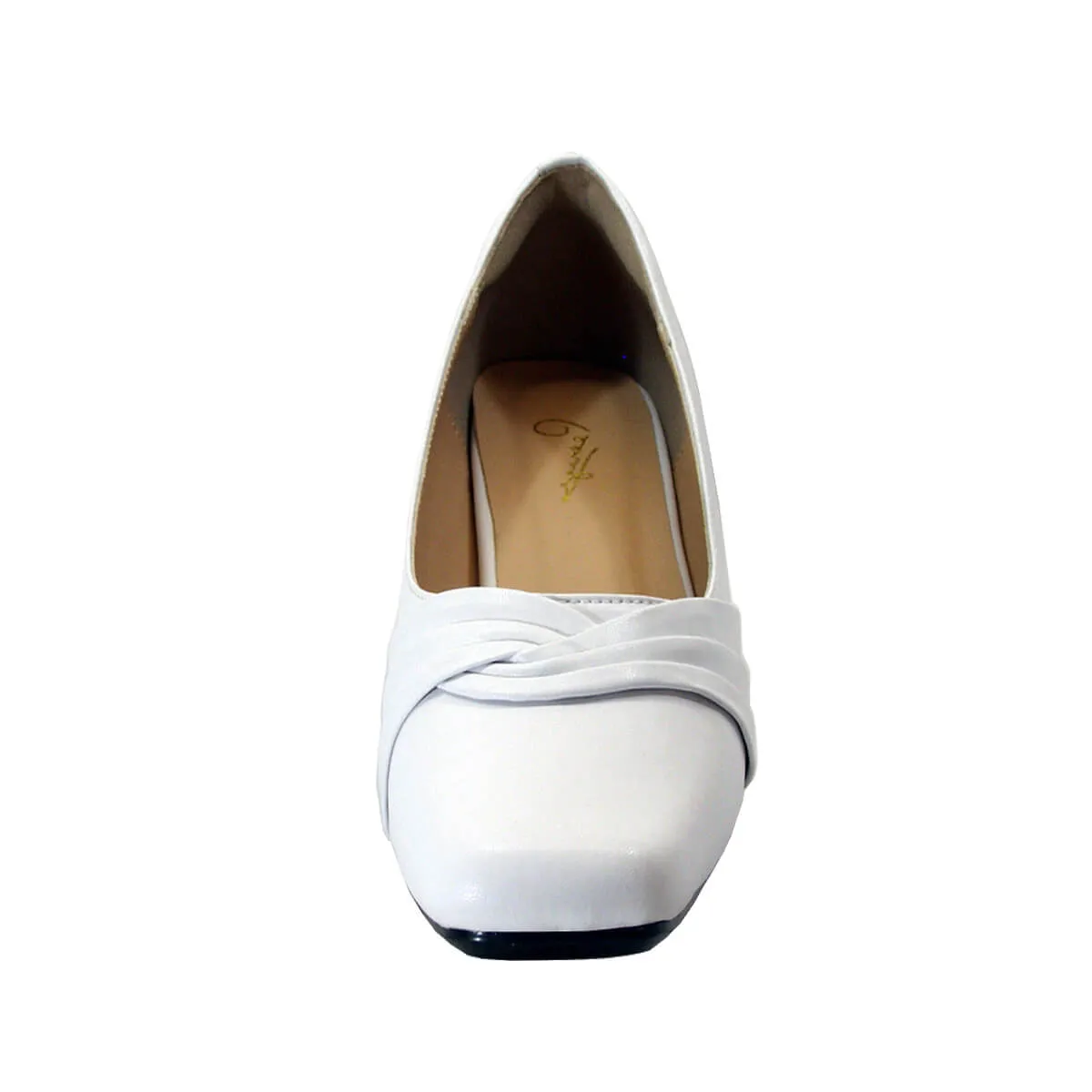PEERAGE Angela Women's Wide Width Leather Dress Pumps
