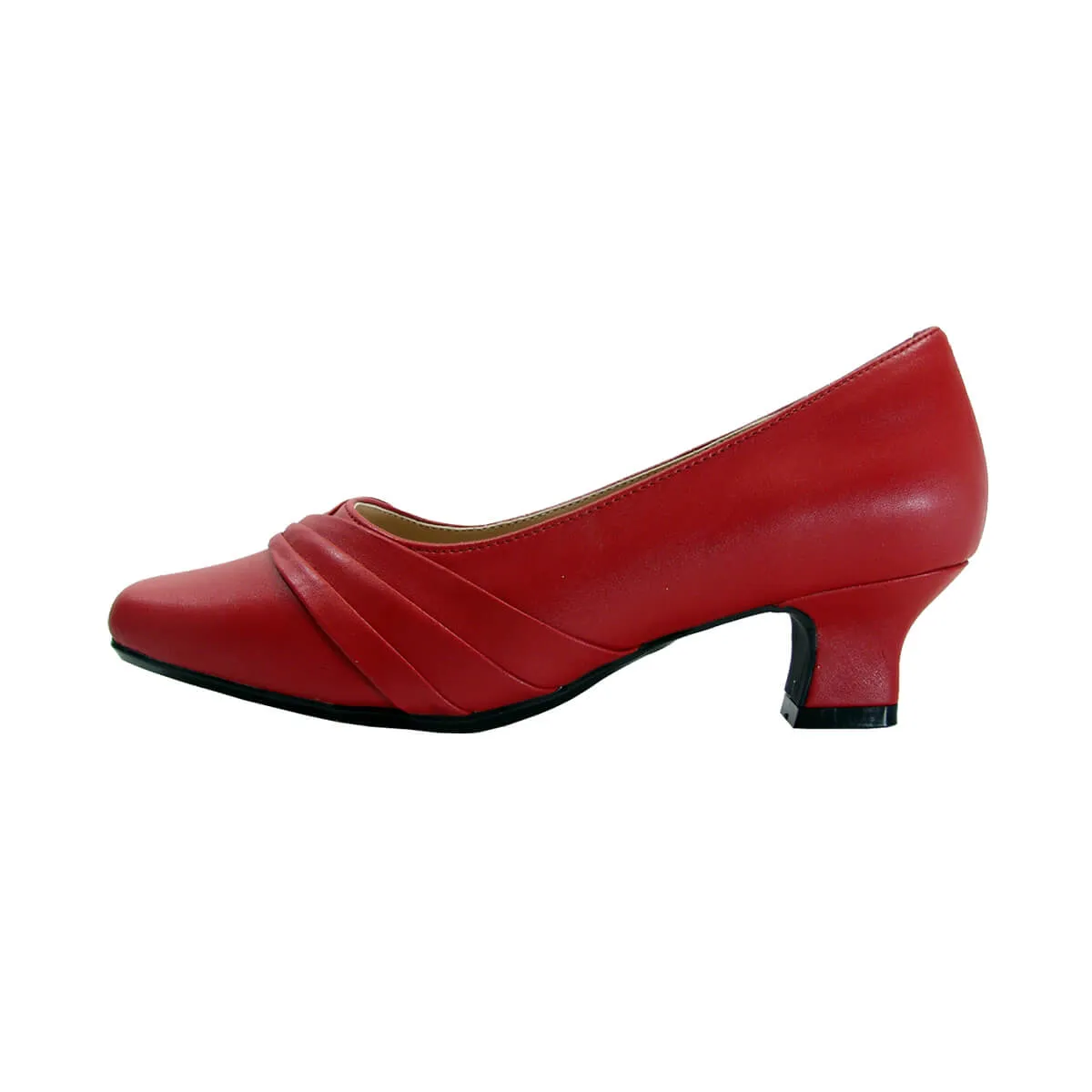 PEERAGE Angela Women's Wide Width Leather Dress Pumps