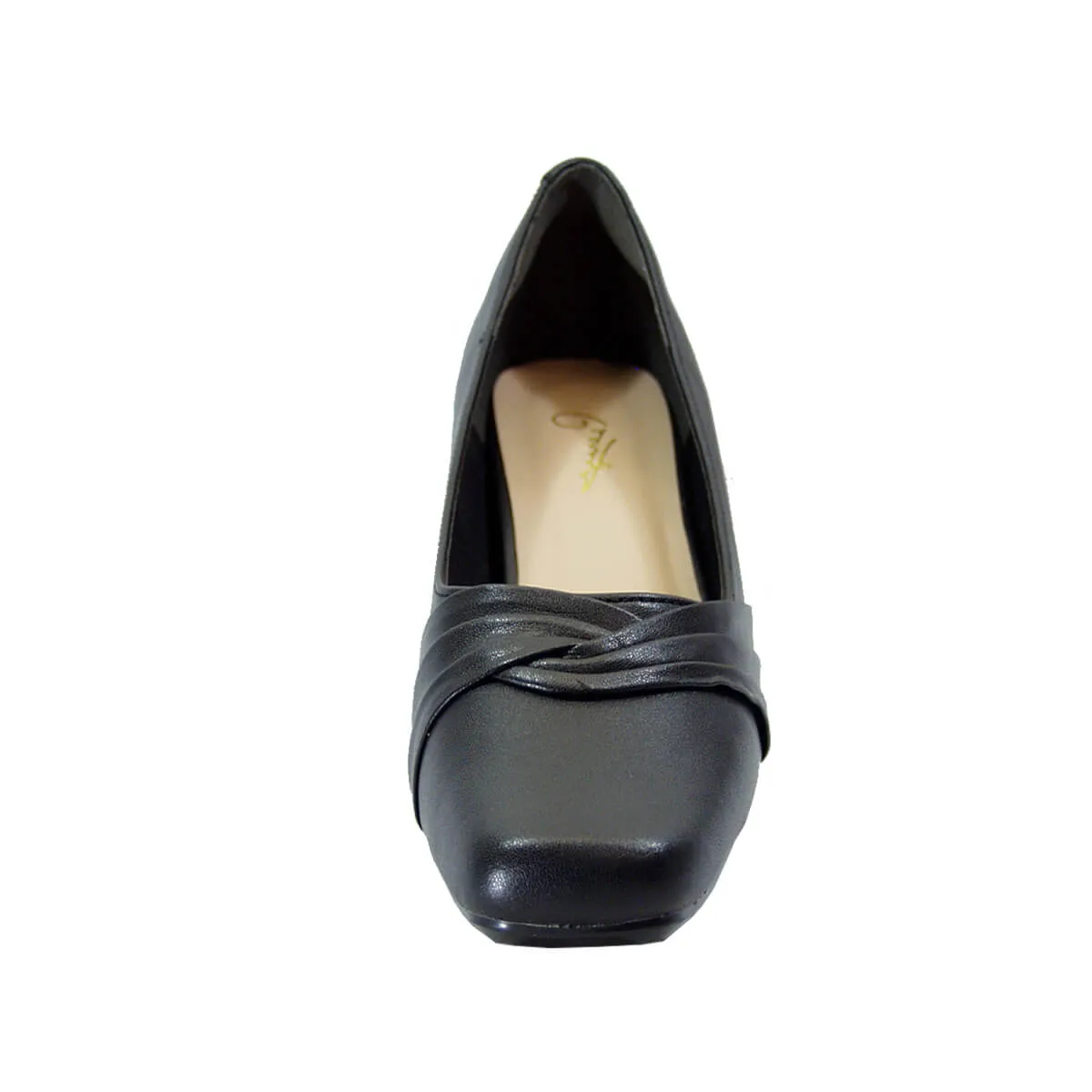 PEERAGE Angela Women's Wide Width Leather Dress Pumps