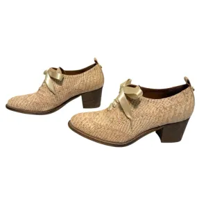Rutz Shoe Size 40 Tan Block Heel Oxfords