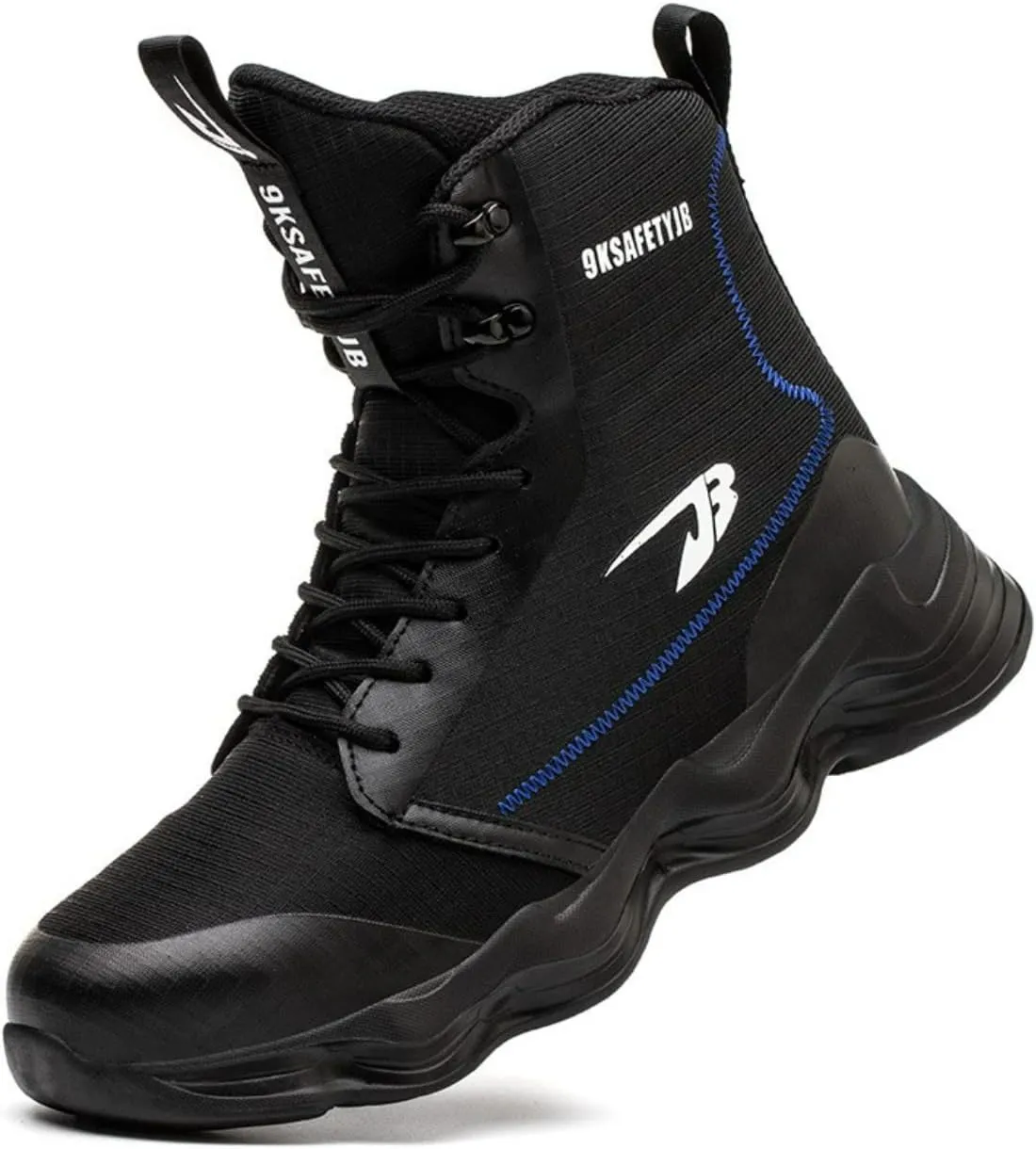 Safety Shoes for Men Fashion Industrial Construction high top Steel Toe Work Shoes Lightweight Sneakers
