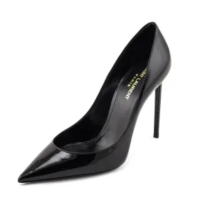 Saint Laurent Black Patent Zoe 105 Pumps Size US 8.5 | EU 38.5